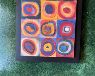 Wassily Kandinsky 'Color Study: Squares with Concentric Circles' Framed Art Print