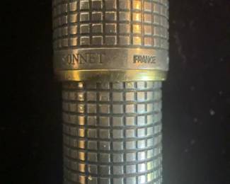Parker 18K Gold Nib Sterling Silver Vintage Fountain Pen (925 / Sonnet / France) Excellent Condition