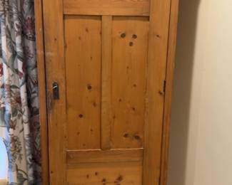 Rustic Pine Wardrobe Armoire