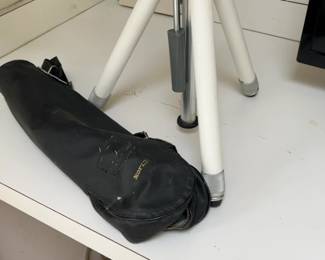 Vintage Ulick Aluminum Camera Tripod with Carrying Case