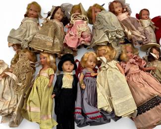 Nancy Ann Storybook Dolls Lot of Approximately 15, 1940s