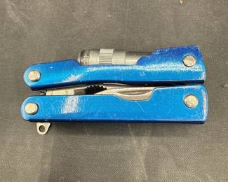 Compact Blue Folding MultiTool