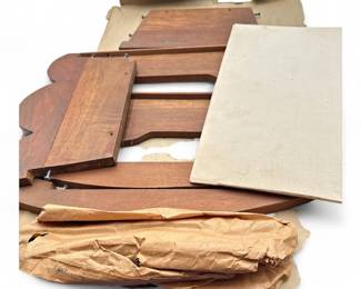 Vintage Wooden Doll Cradle in Original Capwells Box, c.1960s