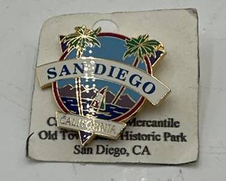 San Diego California Themed Souvenir Enamel Pin