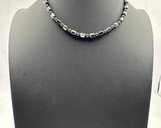 Hematite Bead ChokerStyle Necklace