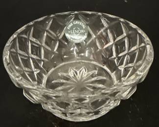 Lenox DiamondLattice Pattern Lead Crystal Bowl