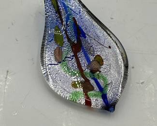 Handmade Fused Art Glass Pendant