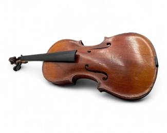 Antique German Trade Violin with Case and Bow, Restoration Project