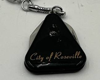 TriangularShaped City of Roseville MultiTool Keychain
