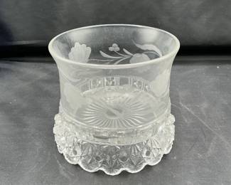 Vintage Lead Crystal Candy Dish