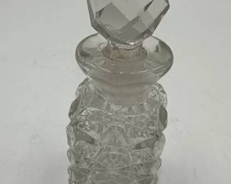 Vintage Small Cut Glass Decanter