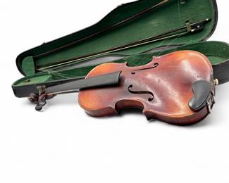 Vintage Trade Violin with Two Bows and Case, Restoration Project