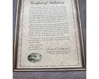 Americas Natural Legacy Endangered Wildlife Medallion Set, Framed, 1970s