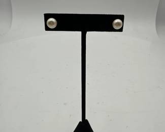 Pair Of Faux Pearl Stud Earrings