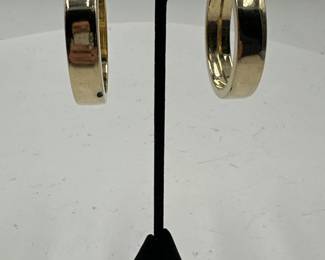 Pair Of GoldTone Hoop Earrings