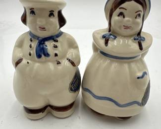 1940s Dutch Boy And Girl Salt Pepper Shakers By Shawnee Pottery
