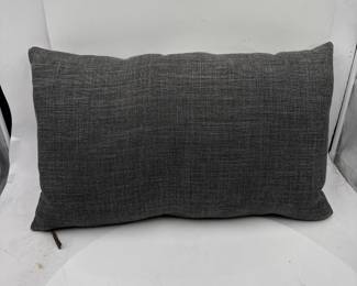Charcoal Gray Heather Throw Pillow