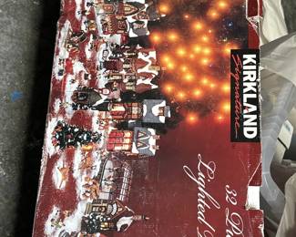 Kirkland Signature 32 Piece Lighted Village Set