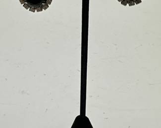 Pair Of VintageStyle Black Teardrop Earrings