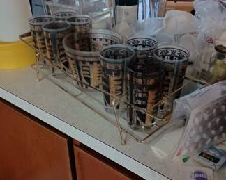 Mid Century Modern glassware set