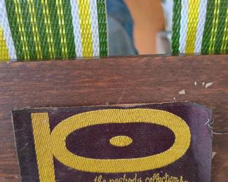 Lounge chair maker label,/tag