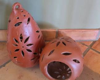 Ceramic Luminarias made in Mexico