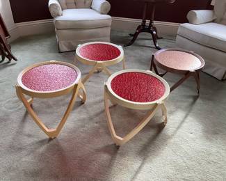 Super cool 70’s plastic side tables