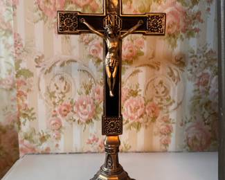 Heavy brass crucifix 