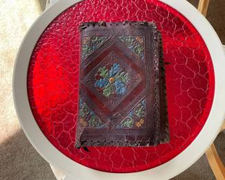 Leather embossed antique bible