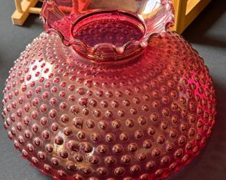 Raspberry Fenton lamp shade