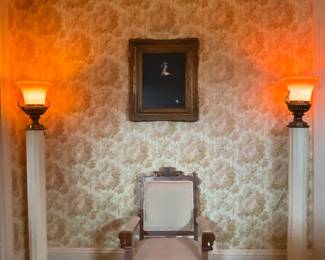 Large funeral parlor floor lamps