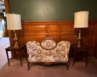 Victorian parlor loveseat 