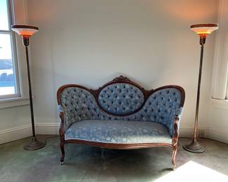 The floor lamps are magnificent 