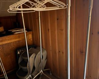 Two clothes racks