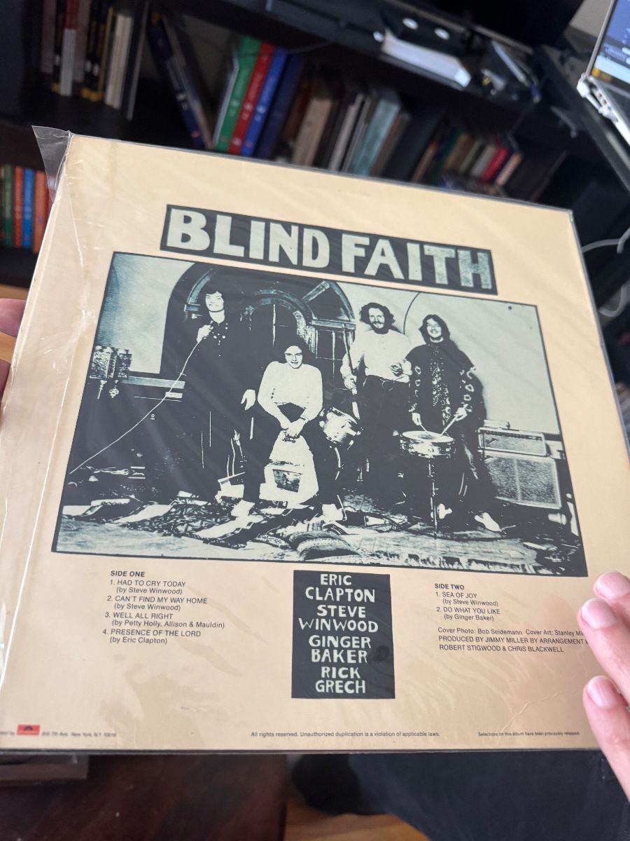 Blind Faith Self-Titled Album Cover, 1969