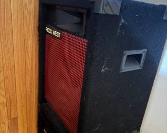 Rock West PA Speaker Cabinet with Red Grill