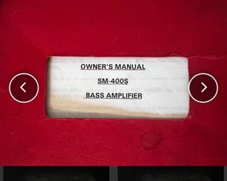 SWR SM-400S  Bass Guitar Amplifier Power Amp with Noise Reduction and Equalizer $450