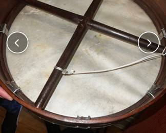 Wooden Irish Bodhrán Frame Drum with Hide Head with case $150 