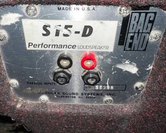 Bag End Professional Speaker Stack S15-D and S15X-D with covers $950 