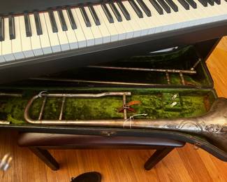 Brua C. Keefer "Highest Grade" Trombone 1890 serial number 6847 $1200 
