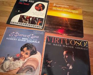 Assorted Mid-Century Choral and Piano Vinyl Records