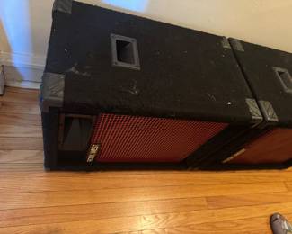 Rock West PA Speaker Cabinet with Red Grill Cabinet $300 pair