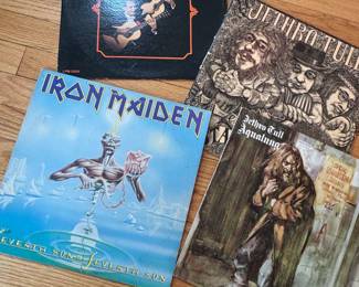 Classic Rock and Heavy Metal Vinyl Record Collection