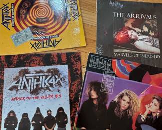 Anthrax and Bananarama Vinyl Record Lot