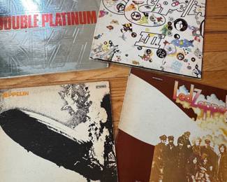 Led Zeppelin and KISS Vinyl LP Collection
