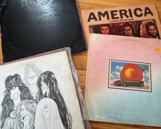 Cardboard and Vinyl Classic Rock LP Record Collection