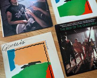 Genesis, Devo, and The Guess Who Vinyl Record Lot