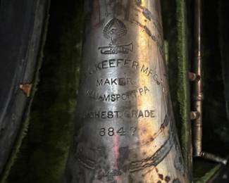 Brua C. Keefer "Highest Grade" Trombone 1890 serial number 6847 $1200 