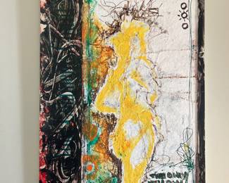 Arto Tuomenoksa "The Only Yellow in Sight" Painting