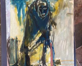 Mixed-media work on paper by Vadna S. Gardner